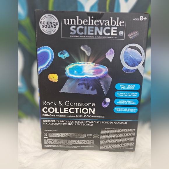 Science Squad Unbelievable Science Rock & Gemstone Collection STEM Blue - Picture 2 of 2